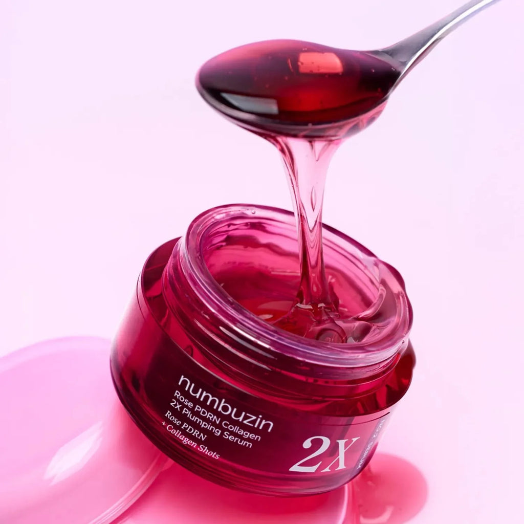 Numbuzin No2x Serum Rose PDRN Collagen 2x Plumping Serum for Glowing Skin