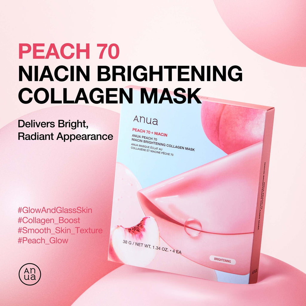 Anua Peach 70+ Niacin Brightening Collagen Mask (1pc)