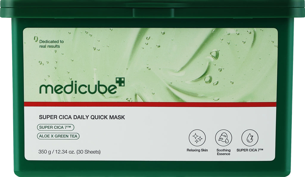 Medicube Super Cica Soothing Face Mask Daily Quick Mask - (30pc)