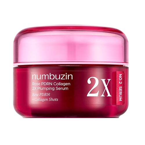 Numbuzin No2x Serum Rose PDRN Collagen 2x Plumping Serum for Glowing Skin