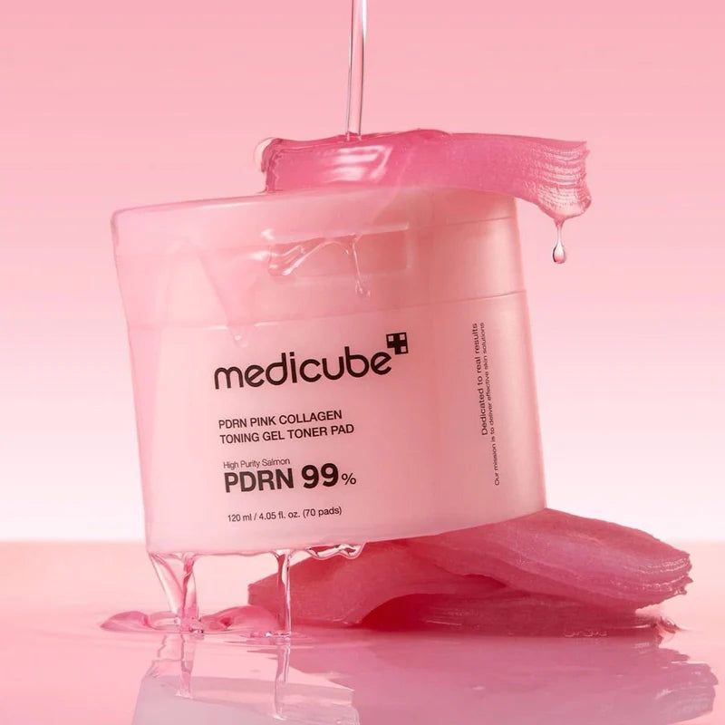 Medicube Pdrn Pink Collagen Toning Gel Toner Pad (70 Pads)