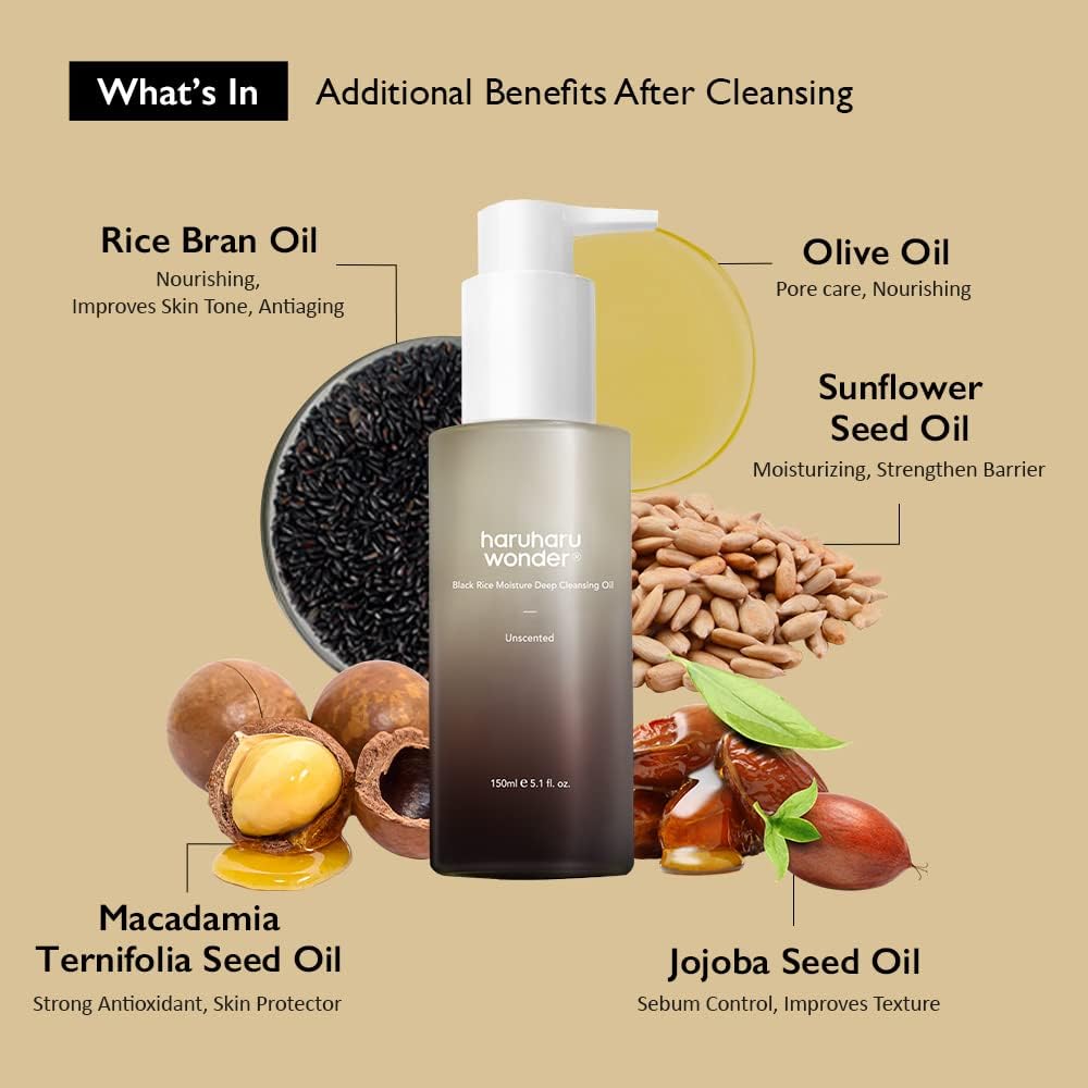 Haruharu Wonder Black Rice Deep Cleansing Oil - 150 Ml