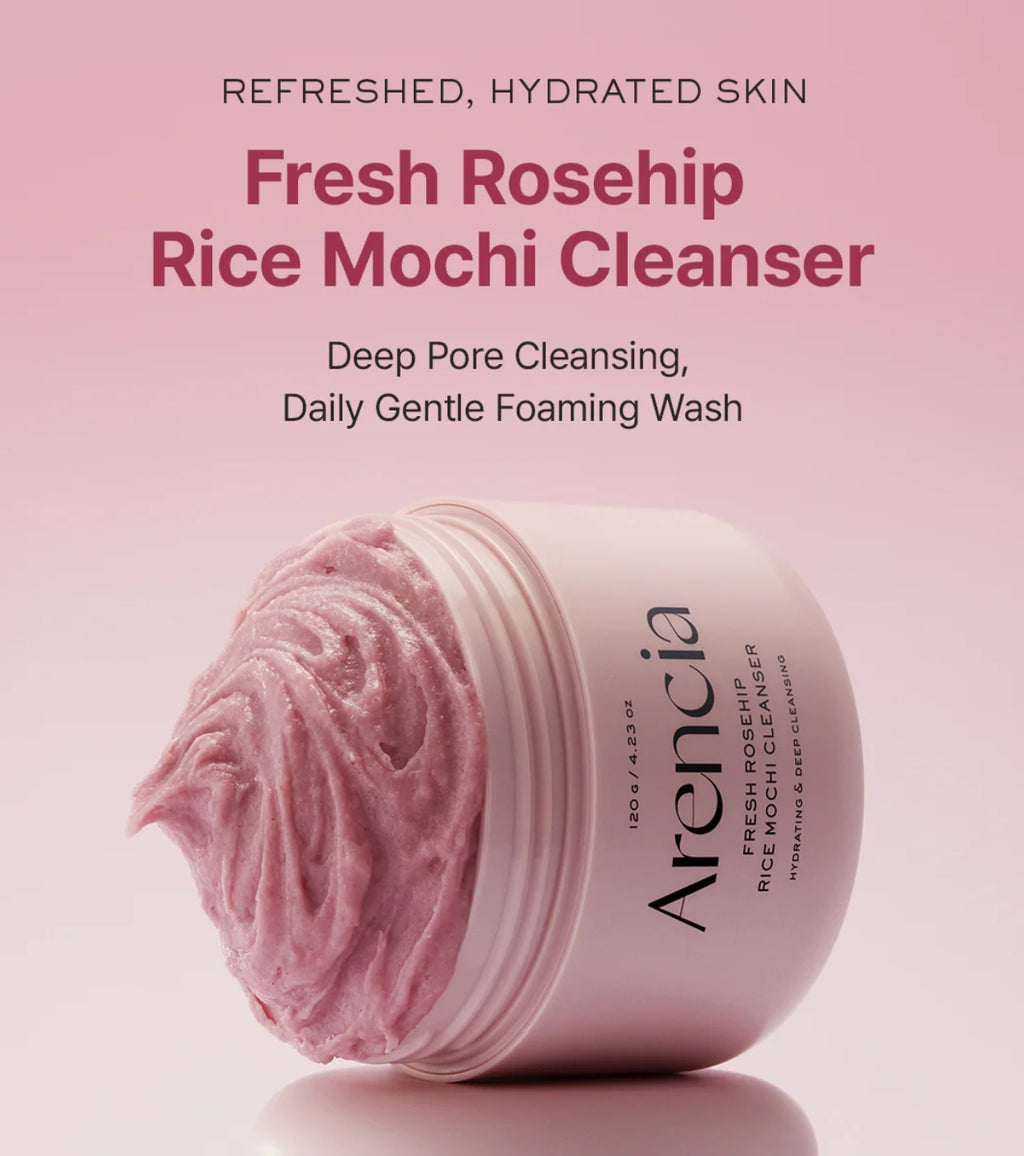 Arencia Fresh Rosehip Rice Mochi Cleanser 120g