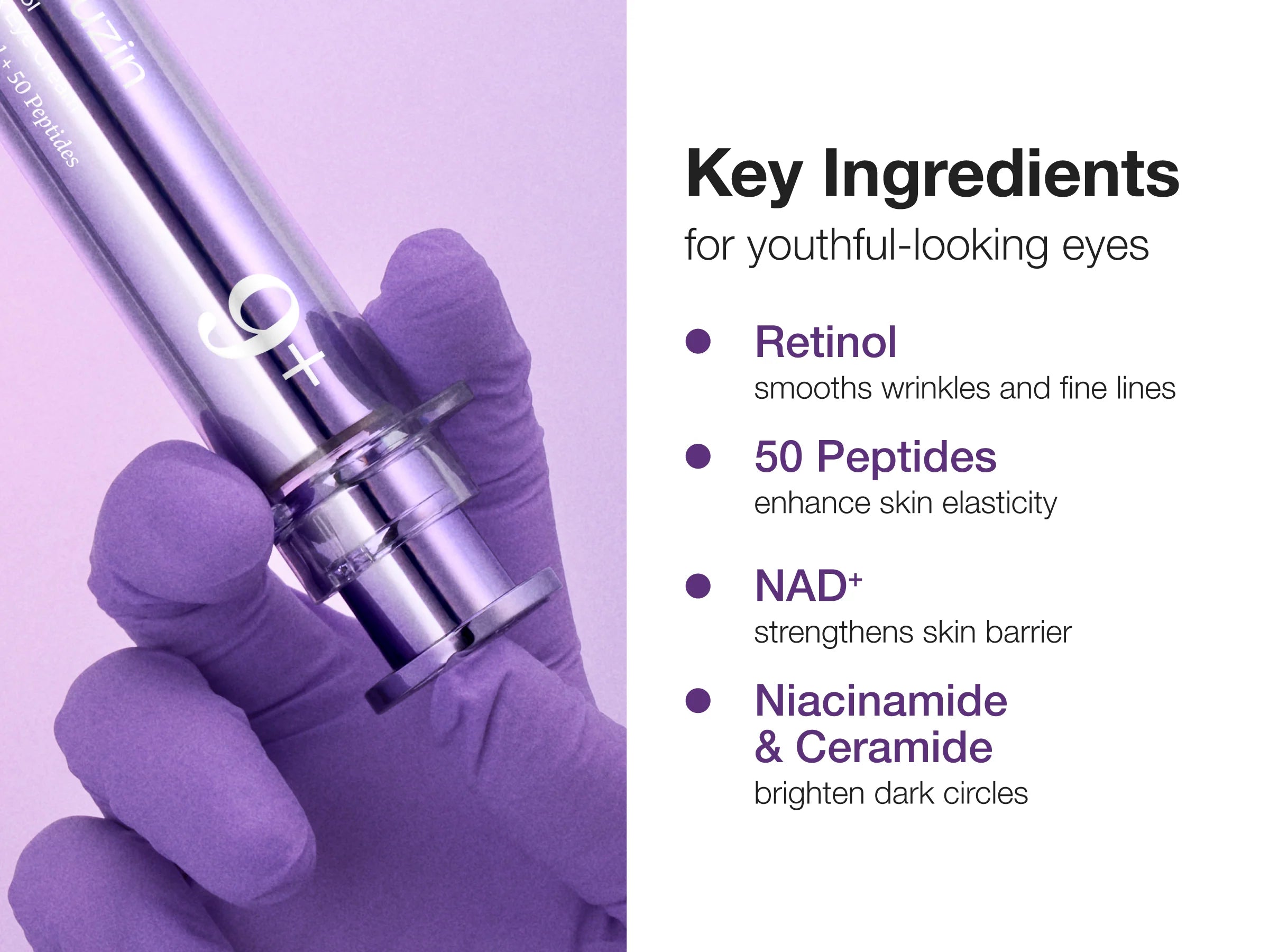 Numbuzin No.9 Eye Cream with Retinol - Volumetox Firming for Wrinkles