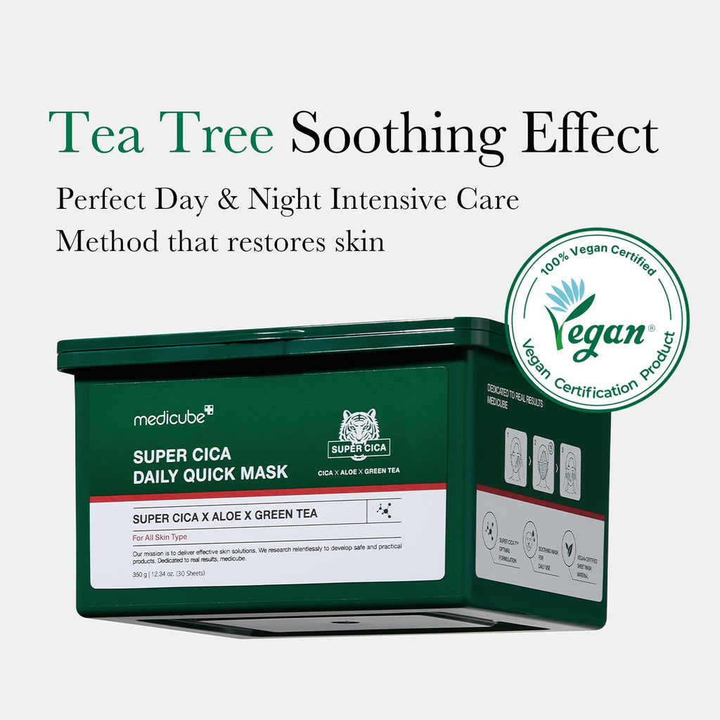Medicube Super Cica Soothing Face Mask Daily Quick Mask - (30pc)