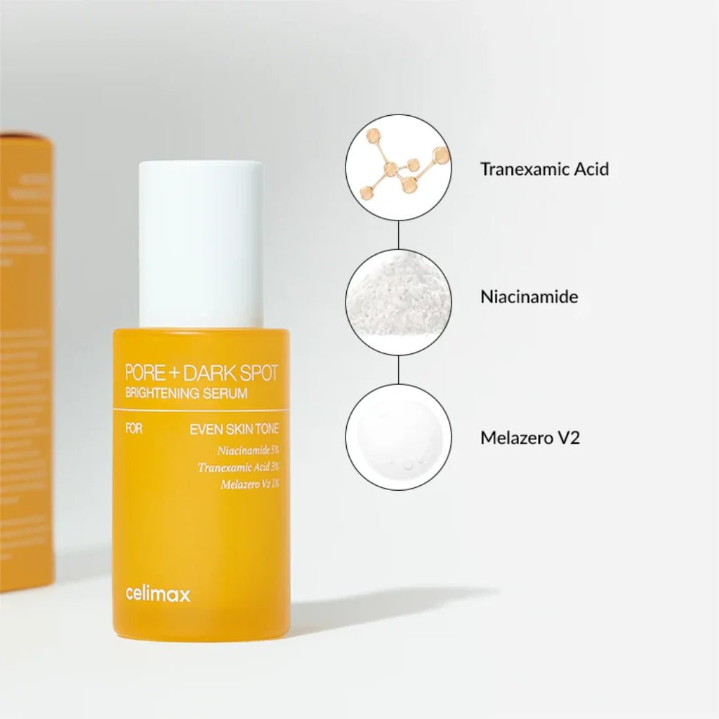 Celimax Pore+Dark Spot Brightening Serum 30ml - Brightening Serum For Pores And Dark Spots