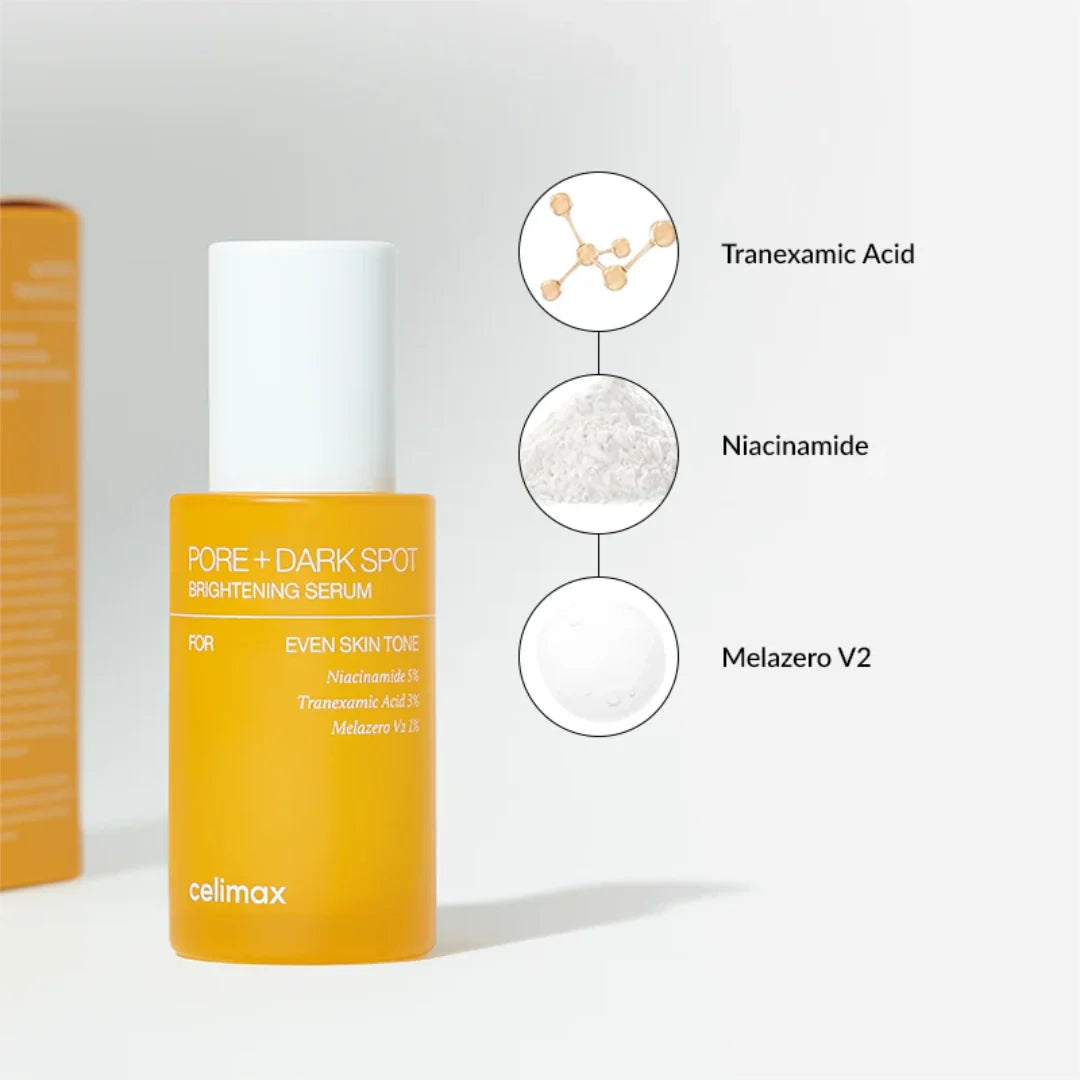 Celimax Pore+Dark Spot Brightening Serum 30ml - Brightening Serum For Pores And Dark Spots
