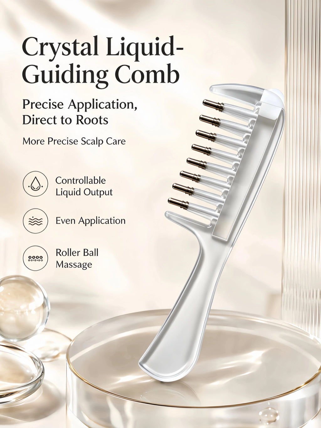 Kibodi Scalp & Hair Oil Serum Applicator comb