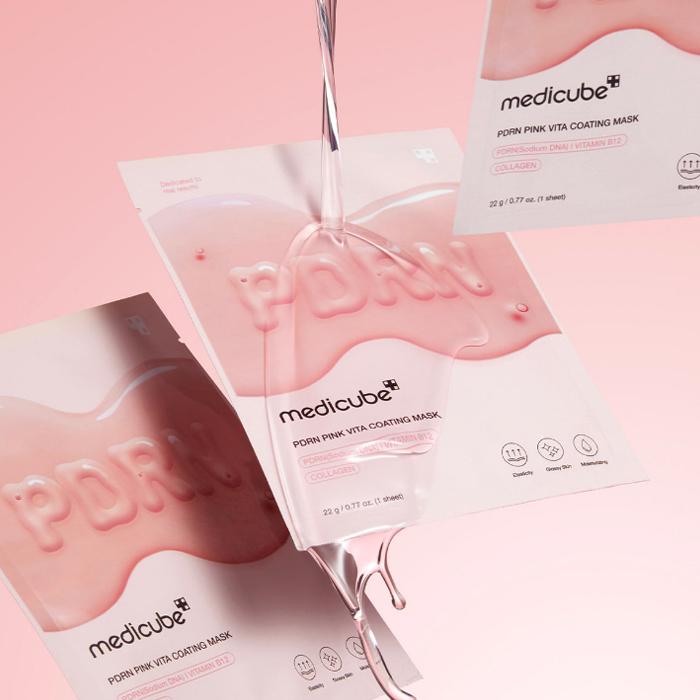 Medicube Pdrn Pink Vita Coating Mask (1pc)