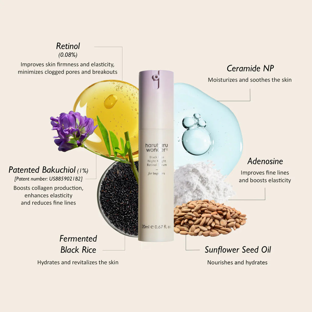 Haruharu Wonder Black Rice Night Knight Retinol Serum - 20ml
