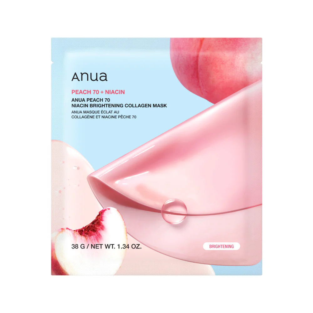 Anua Peach 70+ Niacin Brightening Collagen Mask (1pc)