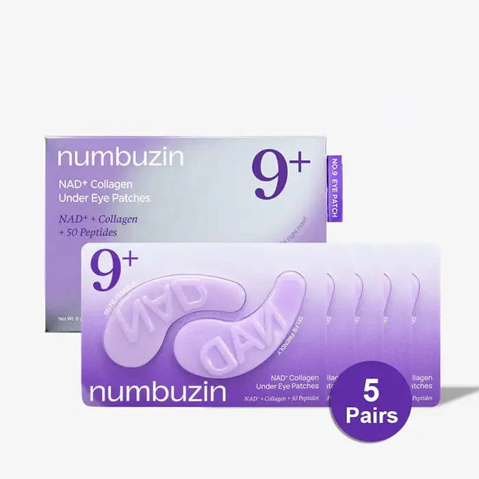 Numbuzin - No.9 NAD+ Collagen Under Eye Patches (5 Pairs)