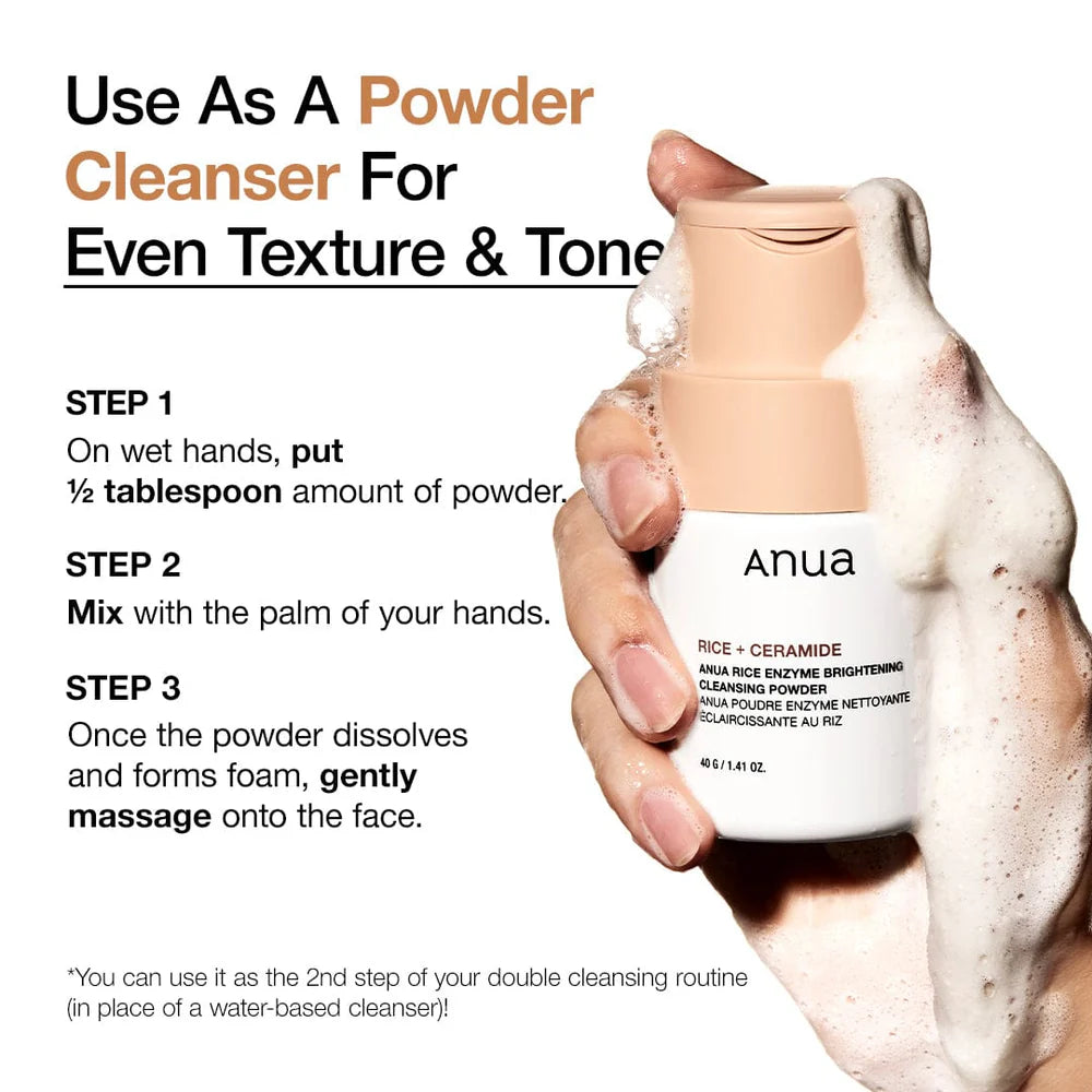 Anua - Rice Enzyme Brightening Cleansing Powder, 40g